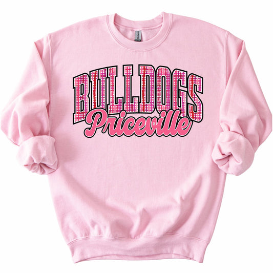 vday plaid mascot tee