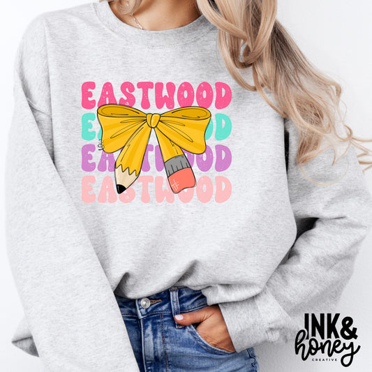 eastwood pencil bow tee