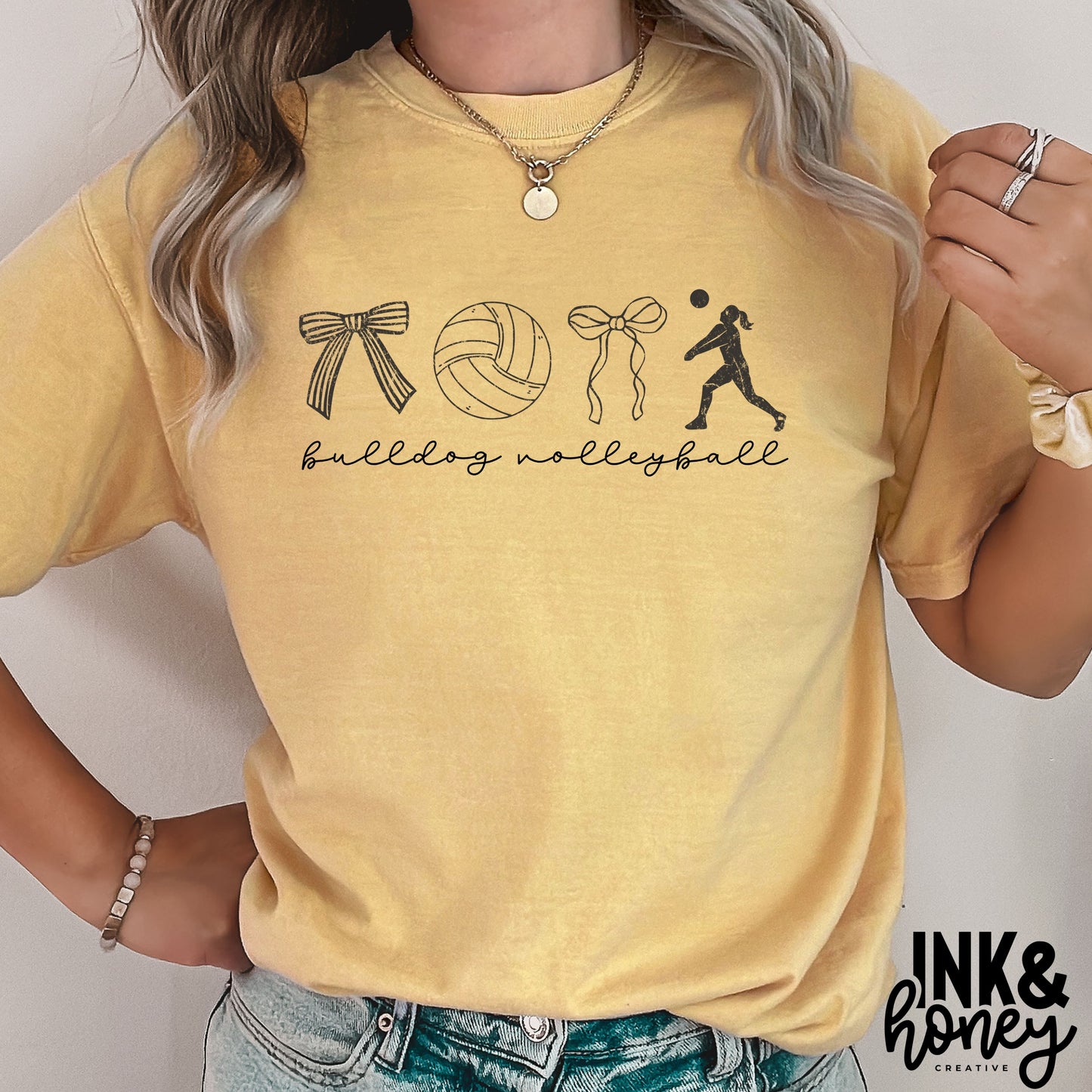 dainty volleyball tee
