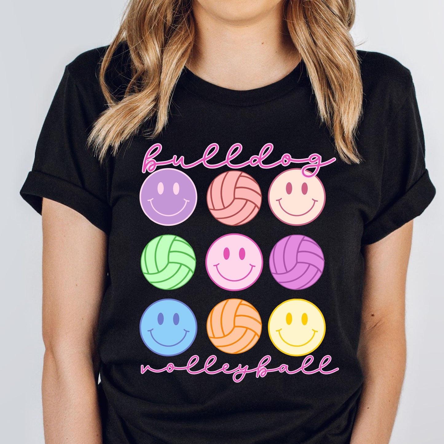 volleyball smiles tee
