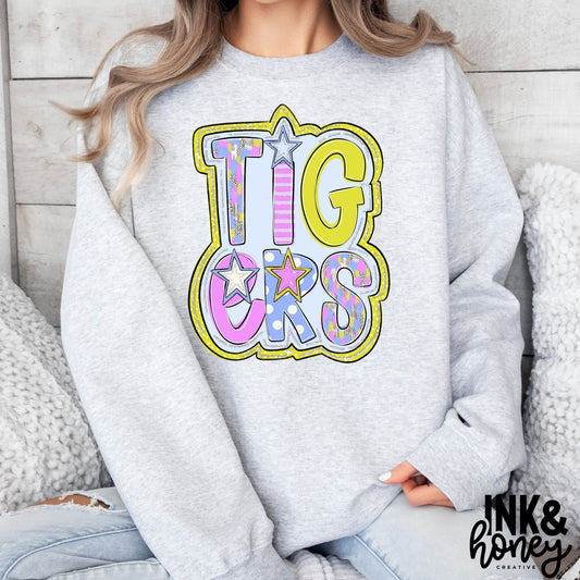 tigers spring doodle tee