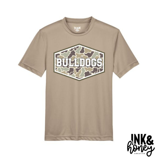 camo performance tee (can customize team!)