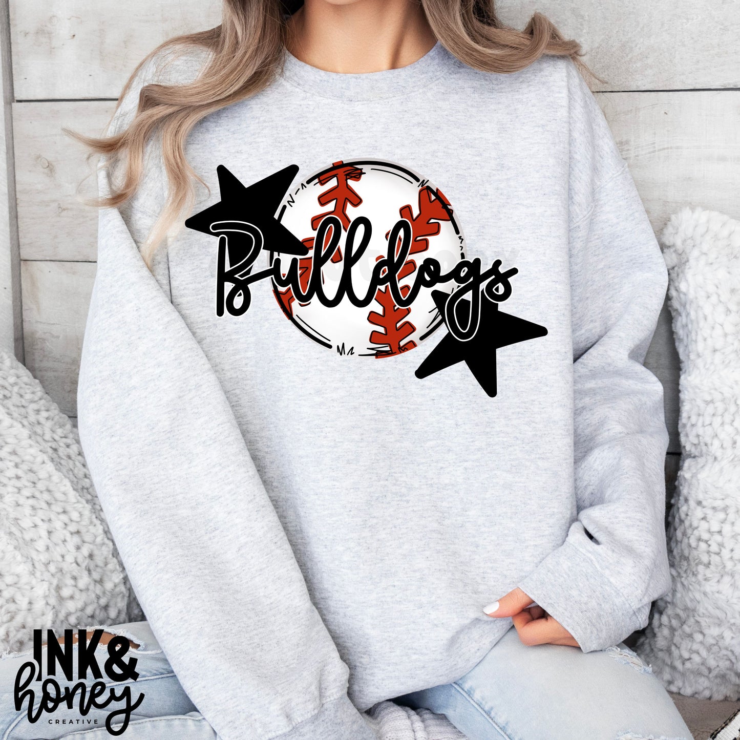 star baseball tee (can customize team)
