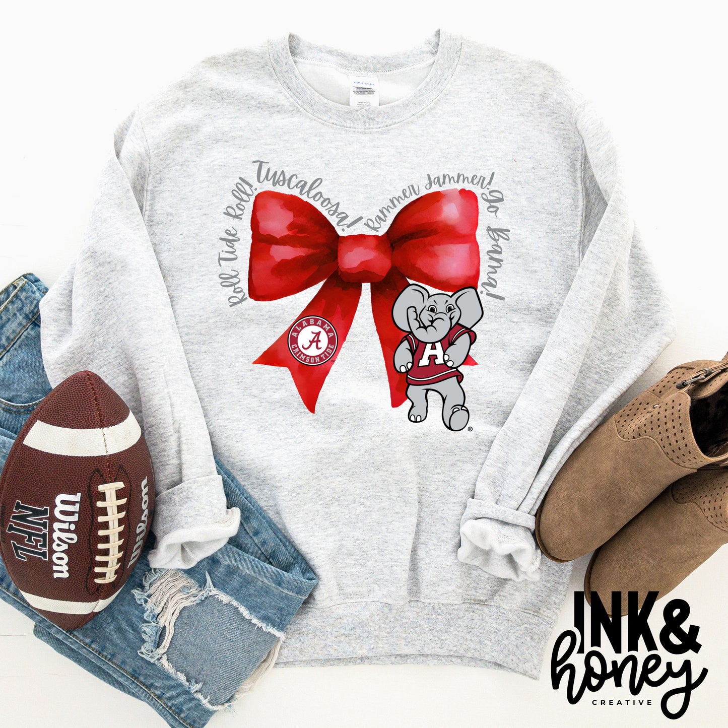 alabama bow tee