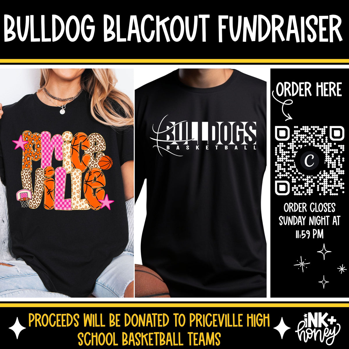 bulldog blackout tees