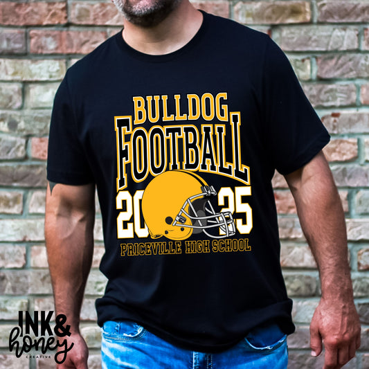 2025 football helmet tee