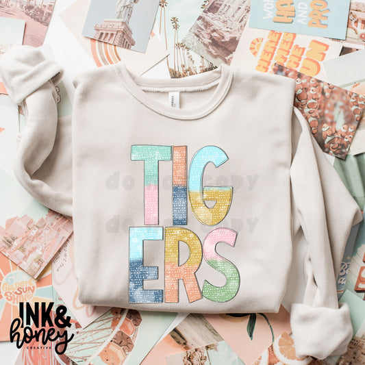 tiger colorblock tee