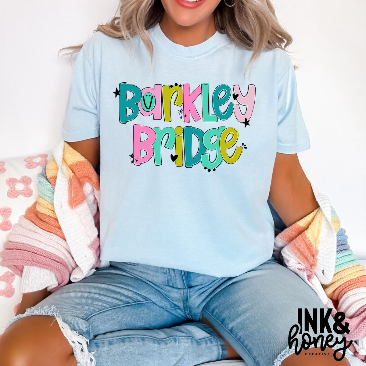 barkley bridge doodle tee