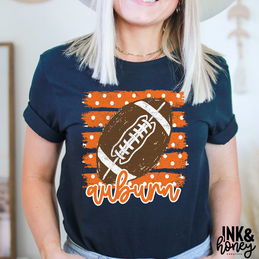 alabama/auburn football tee