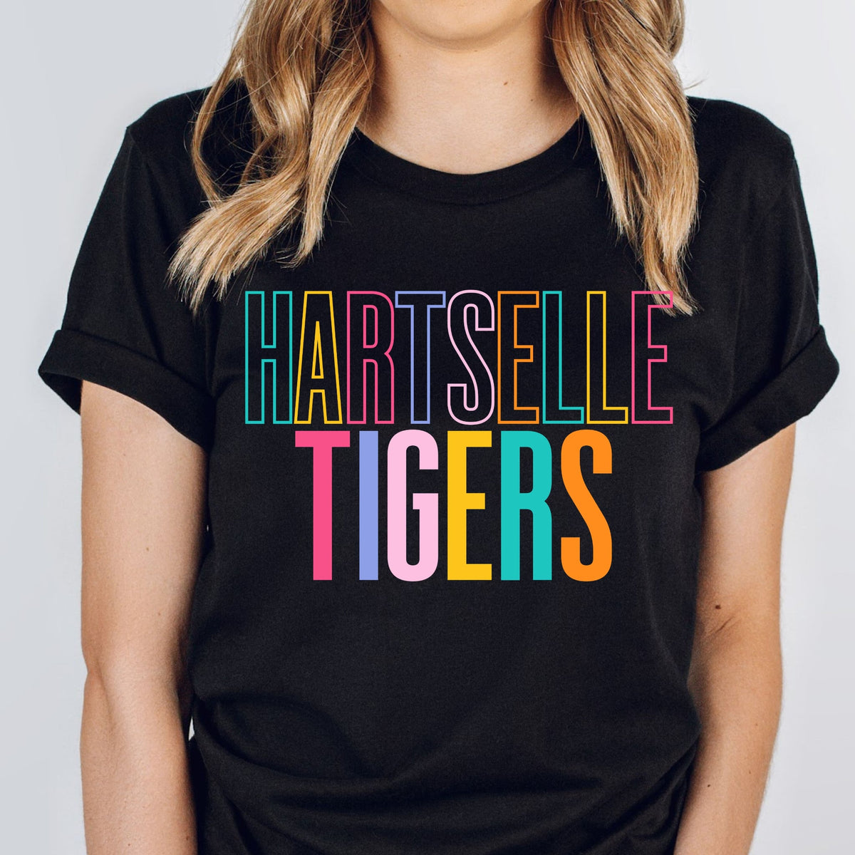 hartselle neon stars tee