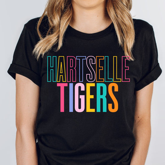 hartselle neon stars tee