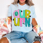 alabama/auburn doodle tee