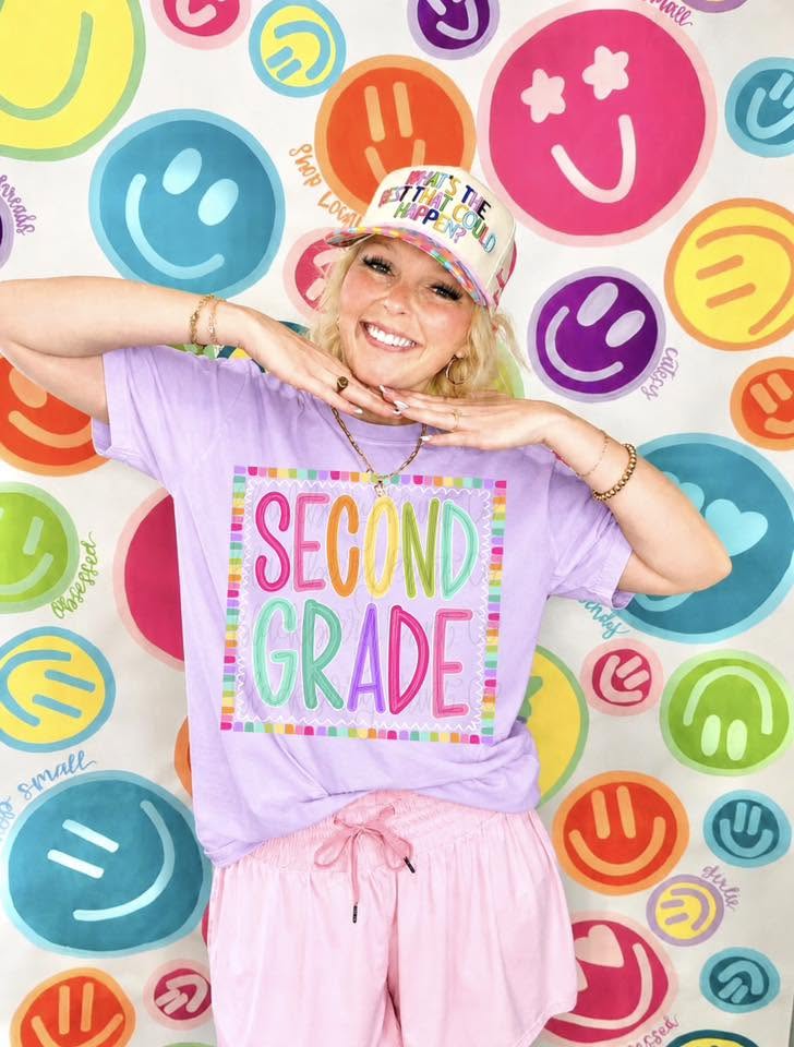 [back to school] color block tee