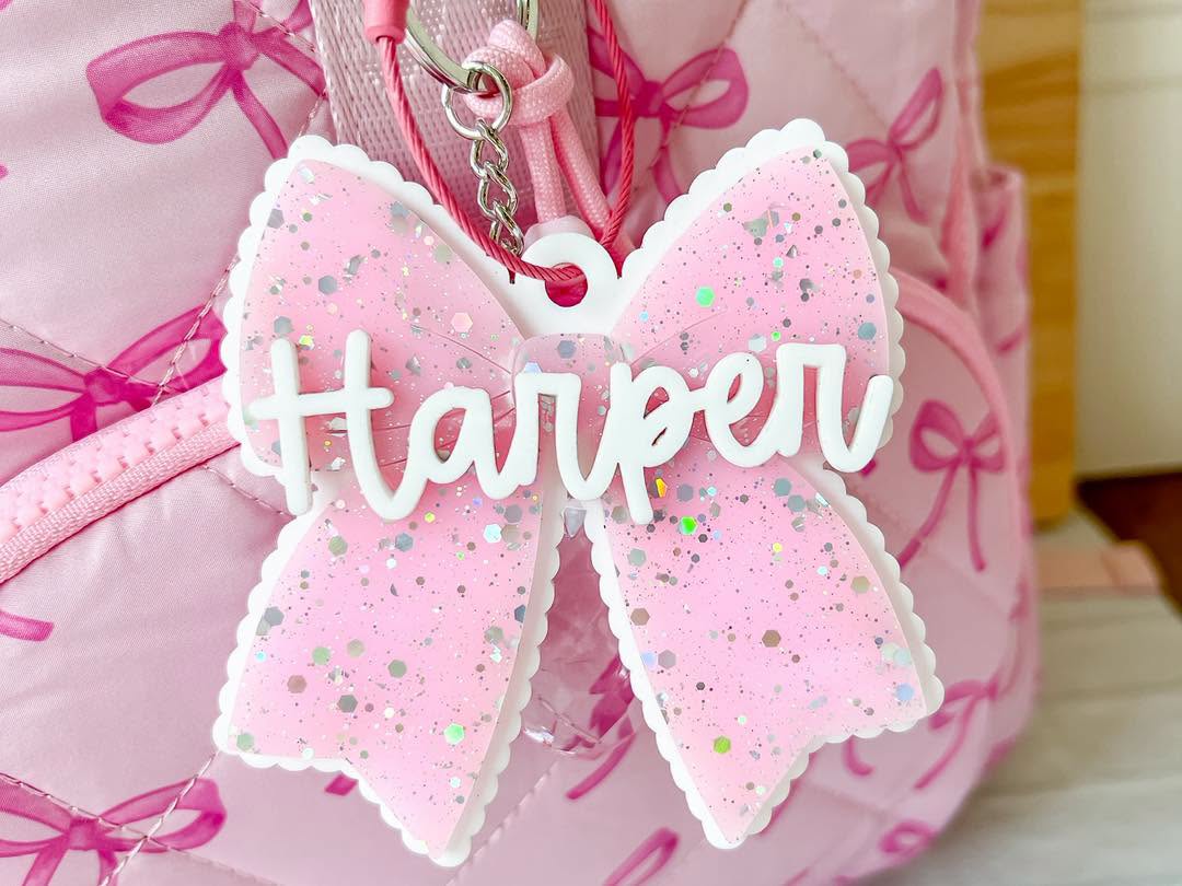 bow bag tag