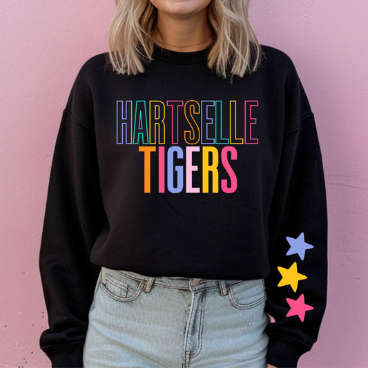 hartselle neon stars tee