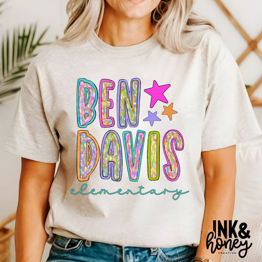 ben davis messy paint tee