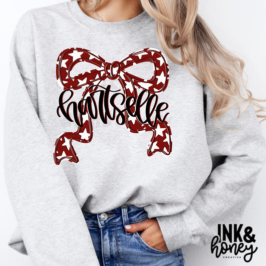 hartselle handlettered bow tee