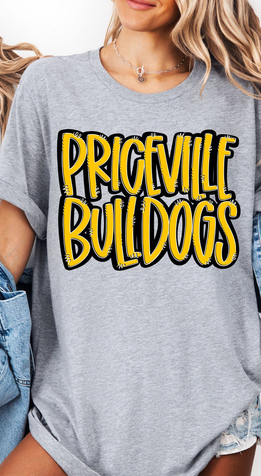 handlettered priceville tee