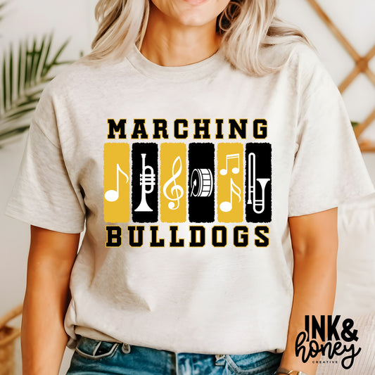 marching bulldogs tee