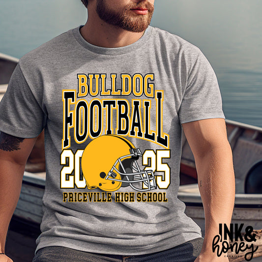 2025 football helmet tee