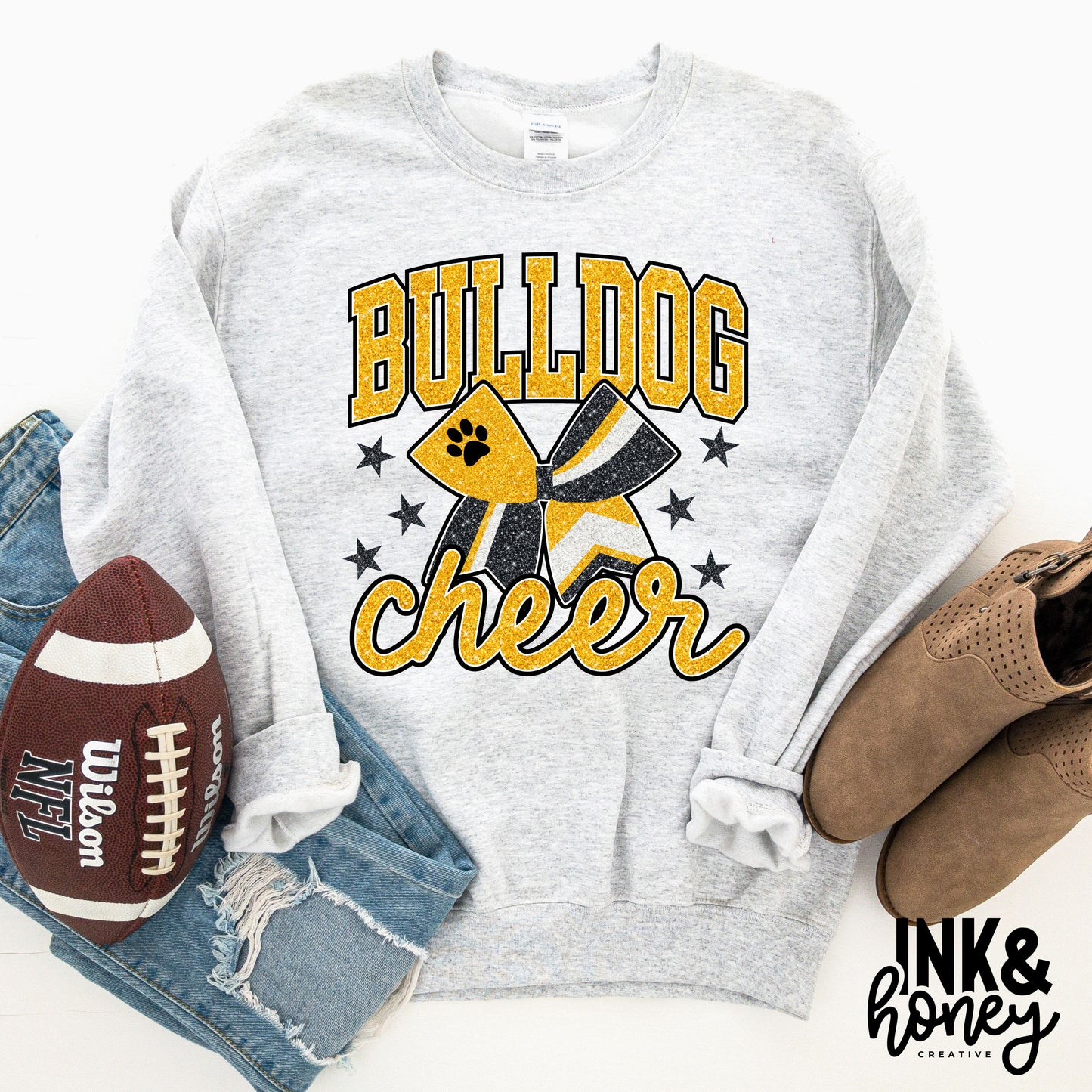 cheer bow tee