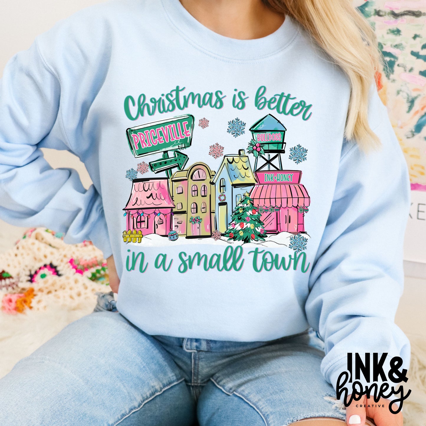christmas in a small town tee [priceville]
