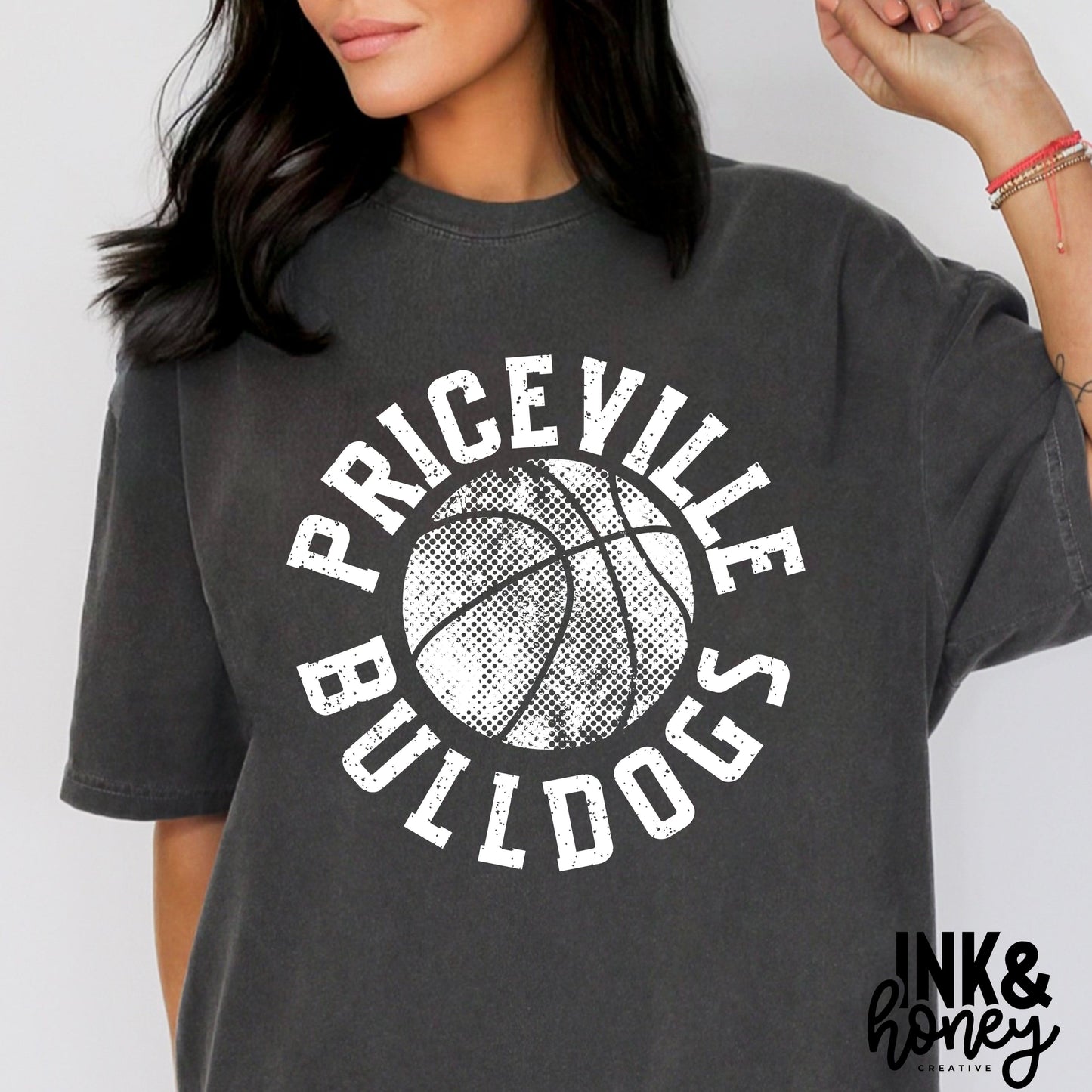 distressed bulldogs tee