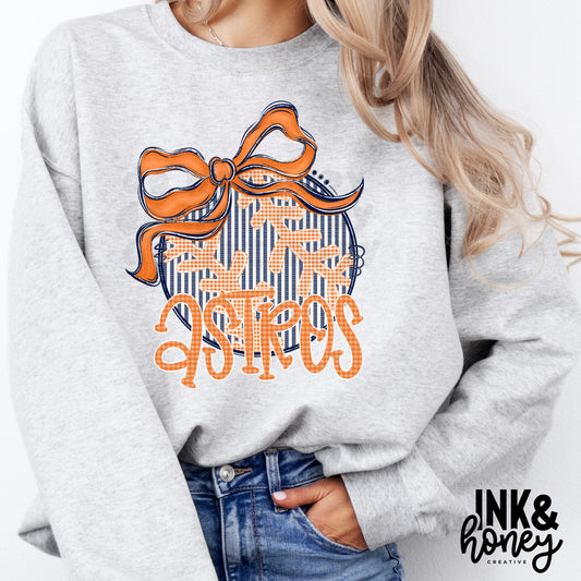 astros bow tee