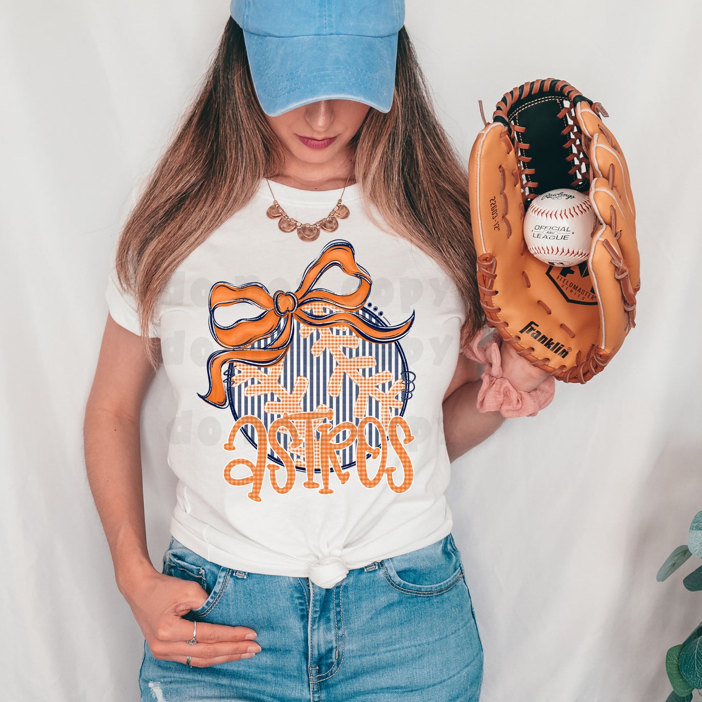 astros bow tee