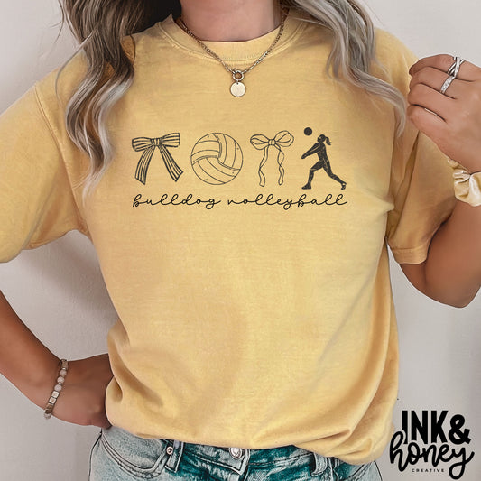 dainty volleyball tee