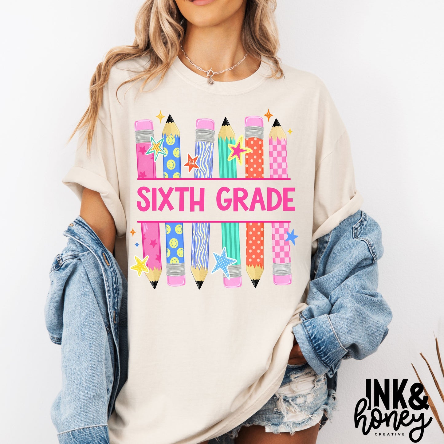 [back to school] colored pencil tee