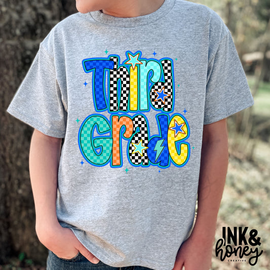 [back to school] boys colorful tee