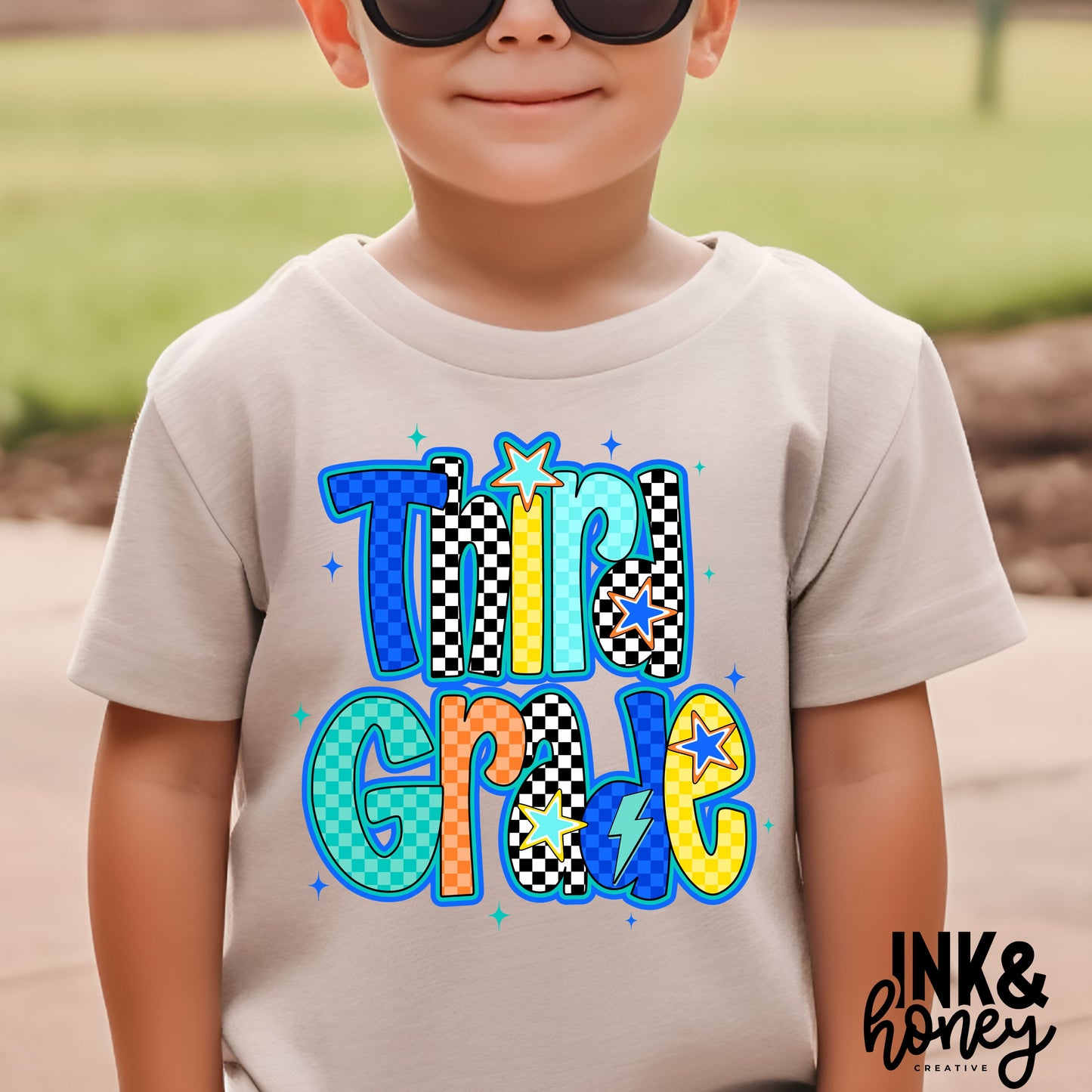 [back to school] boys colorful tee