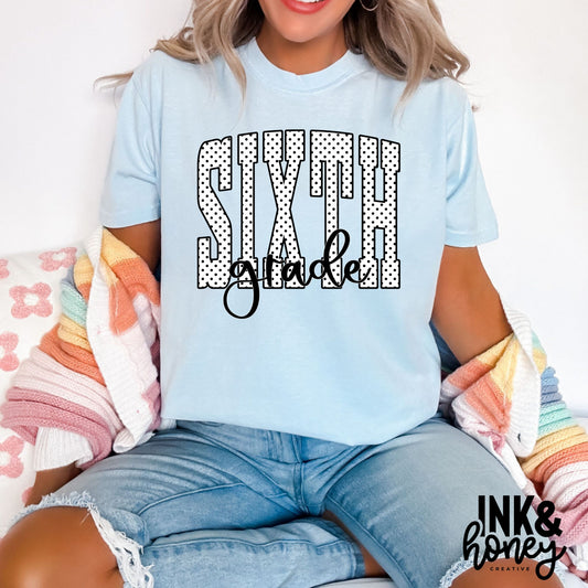 [back to school] polka dot tee