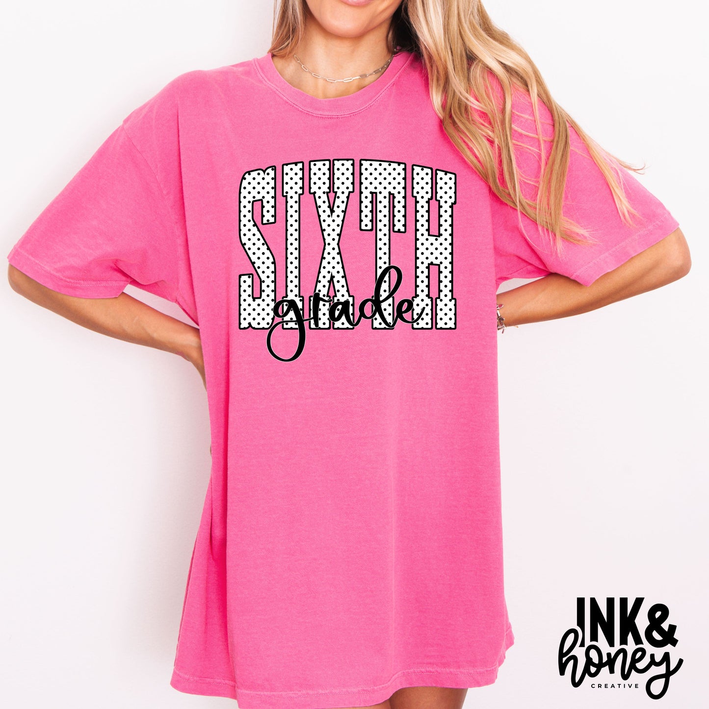 [back to school] polka dot tee