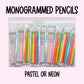 monogrammed pencils [10 pack]