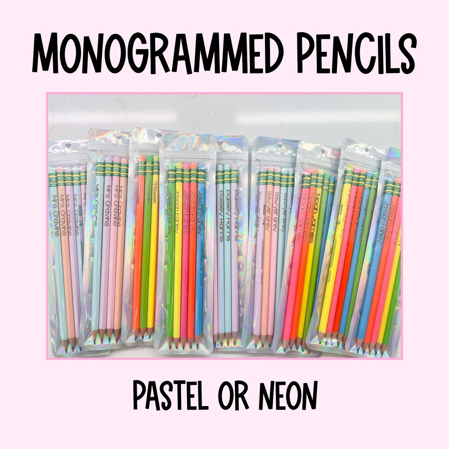 monogrammed pencils [10 pack]