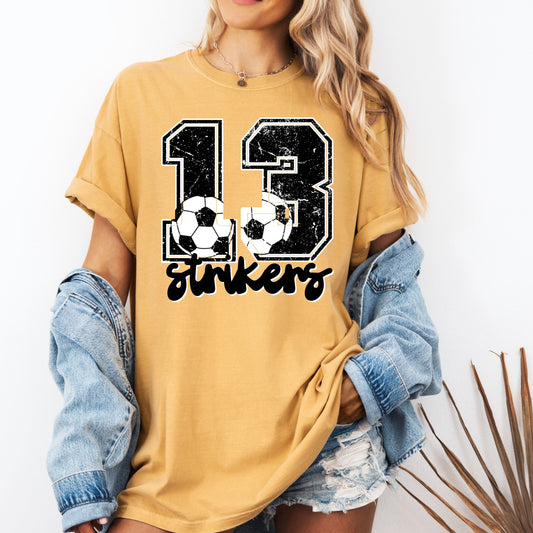 strikers number tee