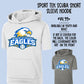 north alabama eagles logo tee