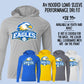 north alabama eagles logo tee
