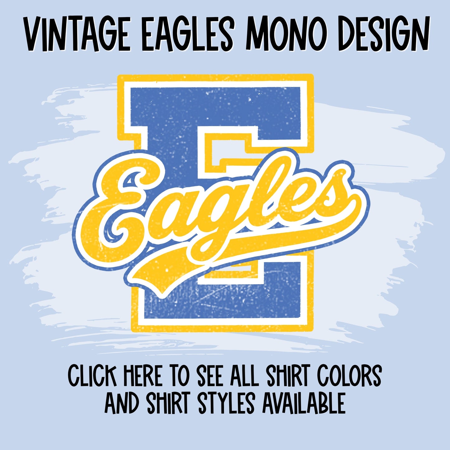 vintage eagles mono tee