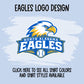 north alabama eagles logo tee
