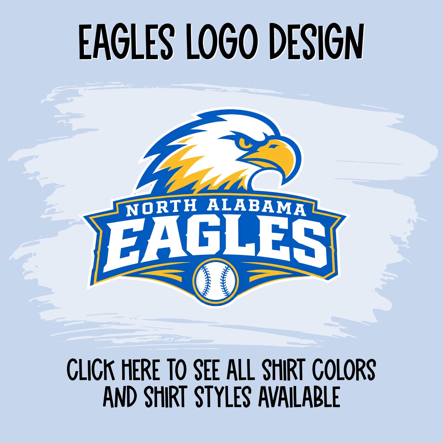 north alabama eagles logo tee