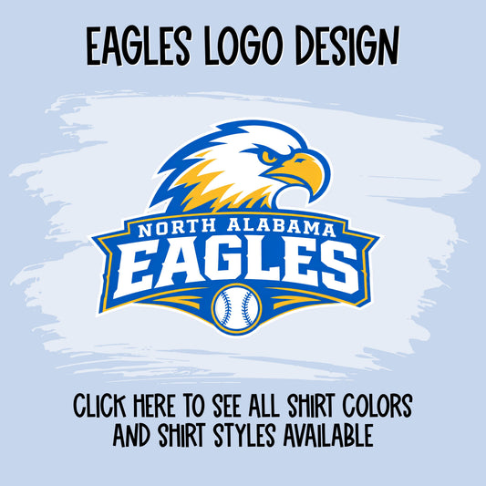 north alabama eagles logo tee