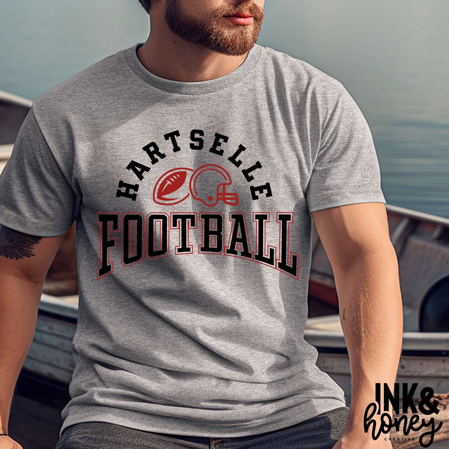 hartselle football tee
