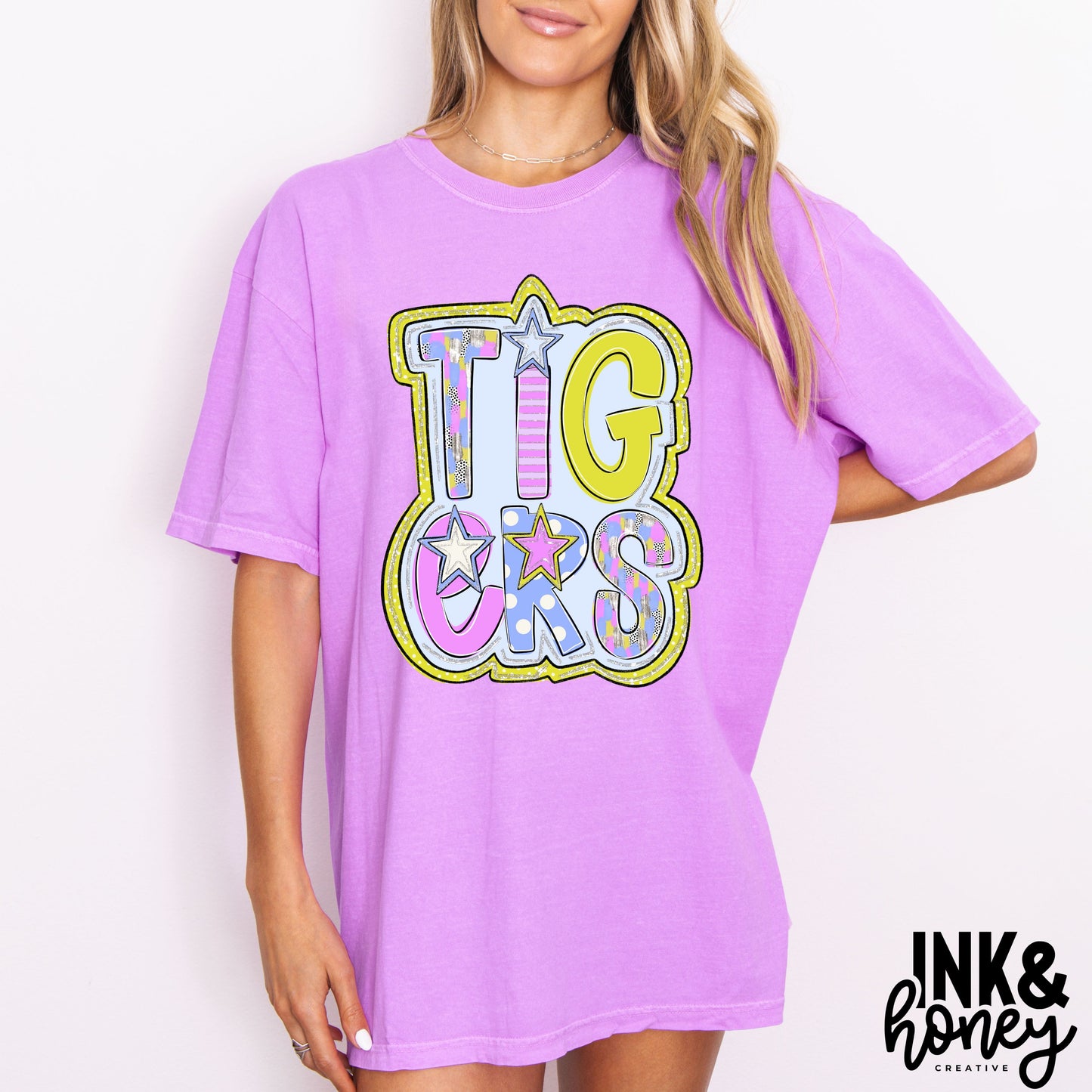 tigers spring doodle tee