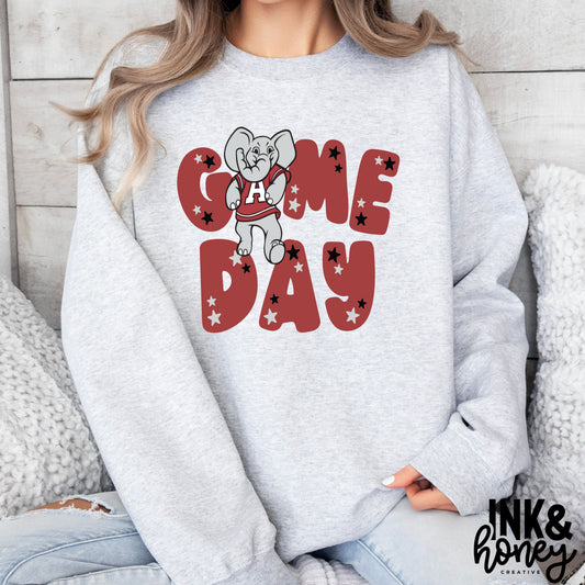 alabama/auburn game day tee