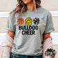 PCRA basketball cheer PAW PRINT tee