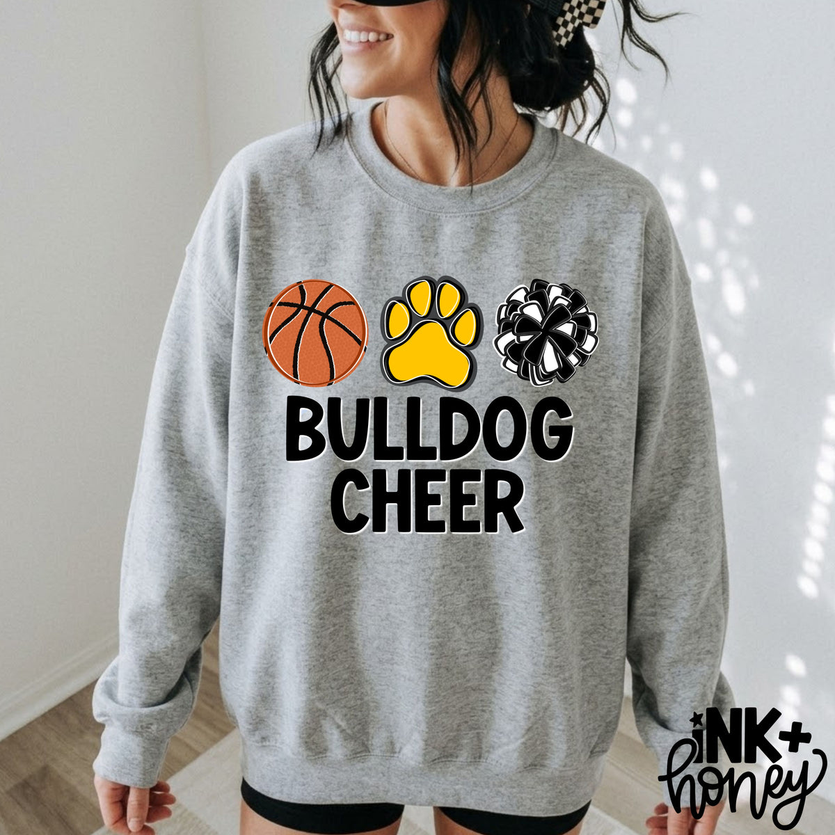 PCRA basketball cheer PAW PRINT tee