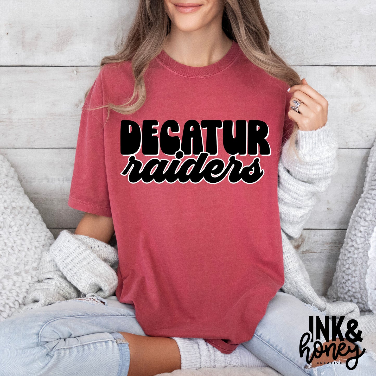 decaur raiders retro tee